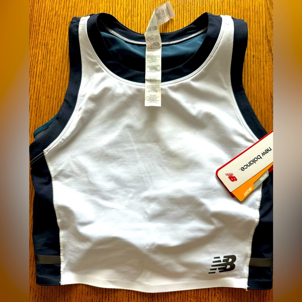 New Balance speed crop top with built in bra